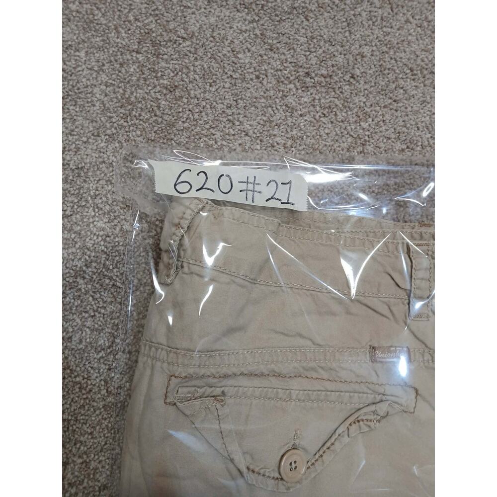 Y2K Indie Sleaze UNIONBAY Low Rise Cargo Shorts Sz 11 Khaki Cotton Utility 2000s - Picture 12 of 12